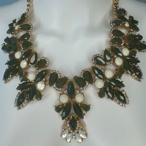 Natasha Costume Jewelry, OS, Green-Grey